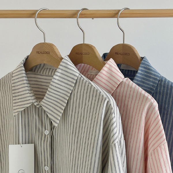 [20%쿠폰/봄셔츠] UTMOST 컨트리 스트라이프 셔츠 - 3 Color (하객룩/오피스룩/오버핏/빅사이즈)